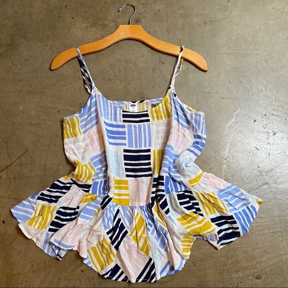 Colorful cami with flare bottom